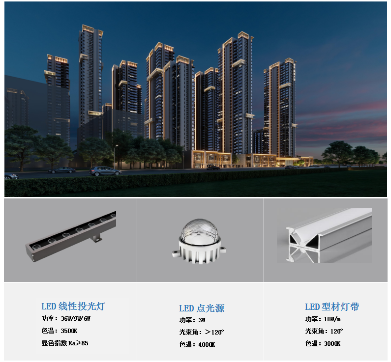 榕发锦熙公（投资建设一体化）项目大区夜景照明工程